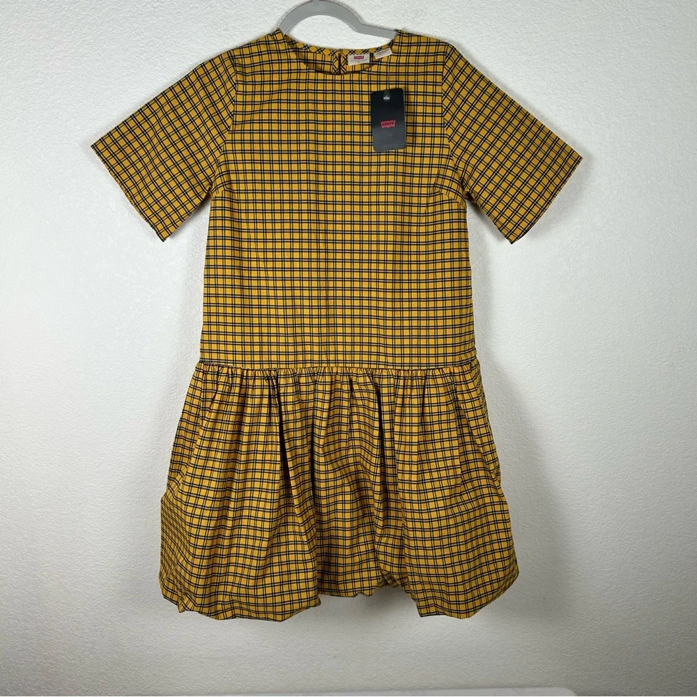 Levi’s Women Sz XS NWT dropped waist bubble skirt taffeta School Girl Y2K preppy - Picture 2 of 11